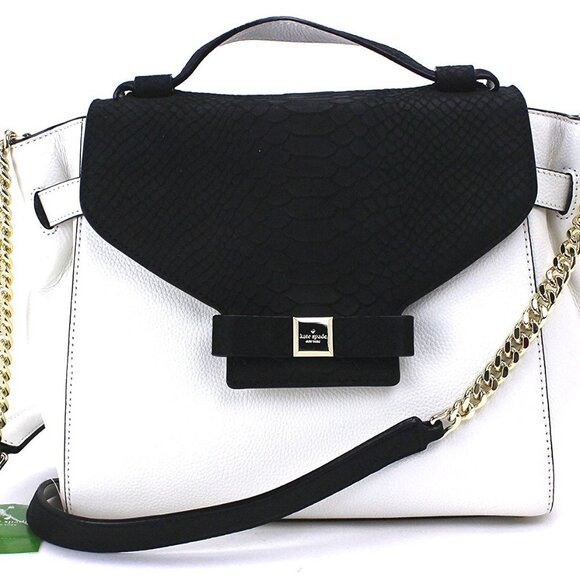 Euc Unique Kate Spade Montrose Place Black/Cement Shoulder/Crossbody Bag - Picture 1 of 14